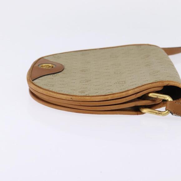 DIOR Honeycomb Canvas Shoulder Bag Pvc Beige Gold - Picture 5 of 12